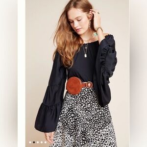 Anthropologie Tiered Off-The-Shoulder Top